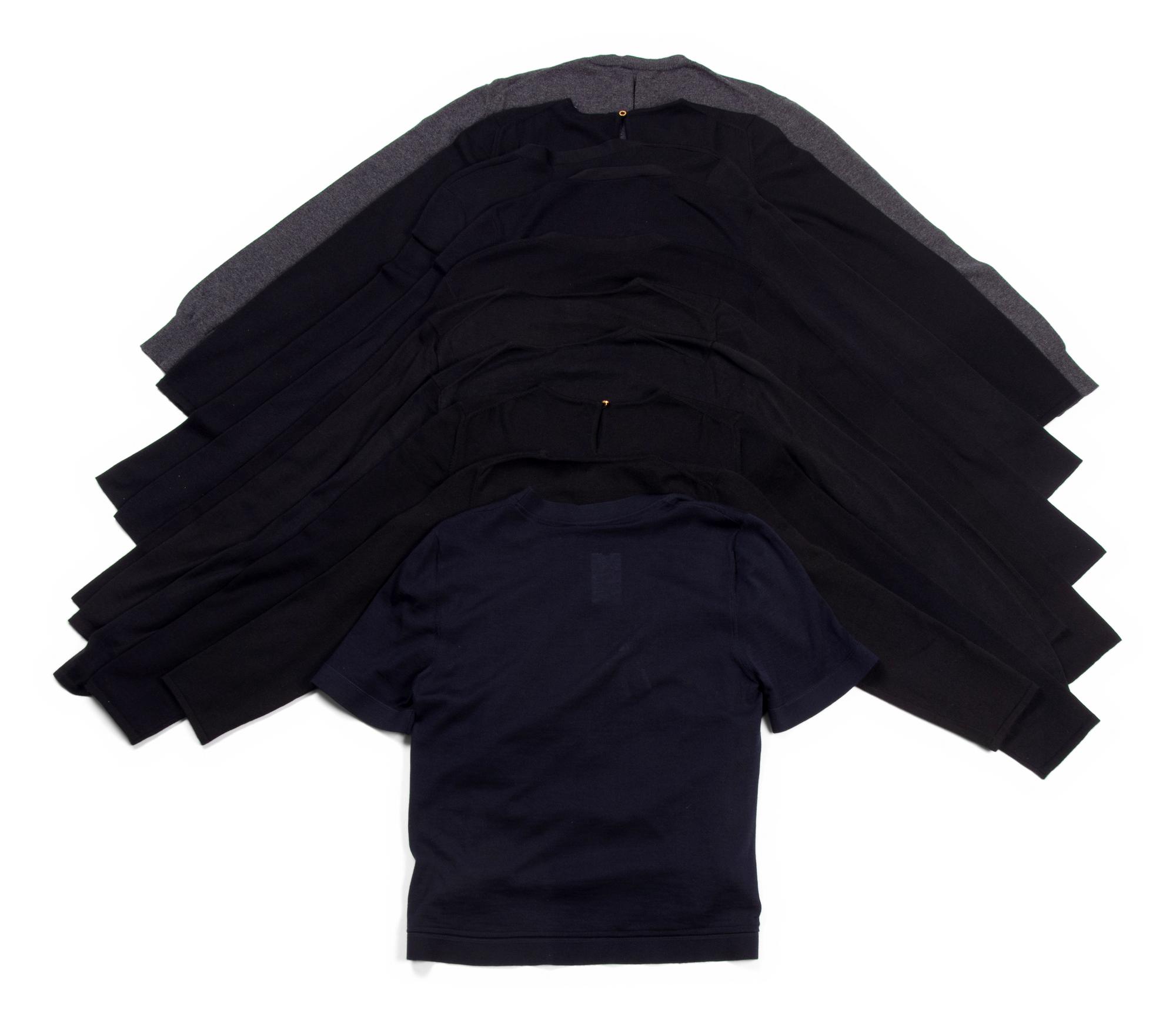 Ten Designer Cashmere Knit Tops: One The Row, One Bottega Veneta, Three Prada, and Five Oscar de la Renta