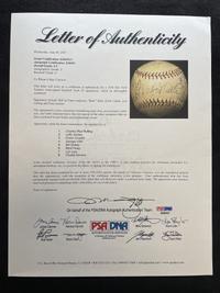 A 1934 New York Yankees Team Signed Autograph Baseball Featuring Babe Ruth and Lou Gehrig (PSA and Beckett Authentication Services Letters of Authenticity)