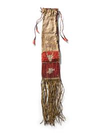 Sioux Quilled Tobacco Bag, with Buffalo