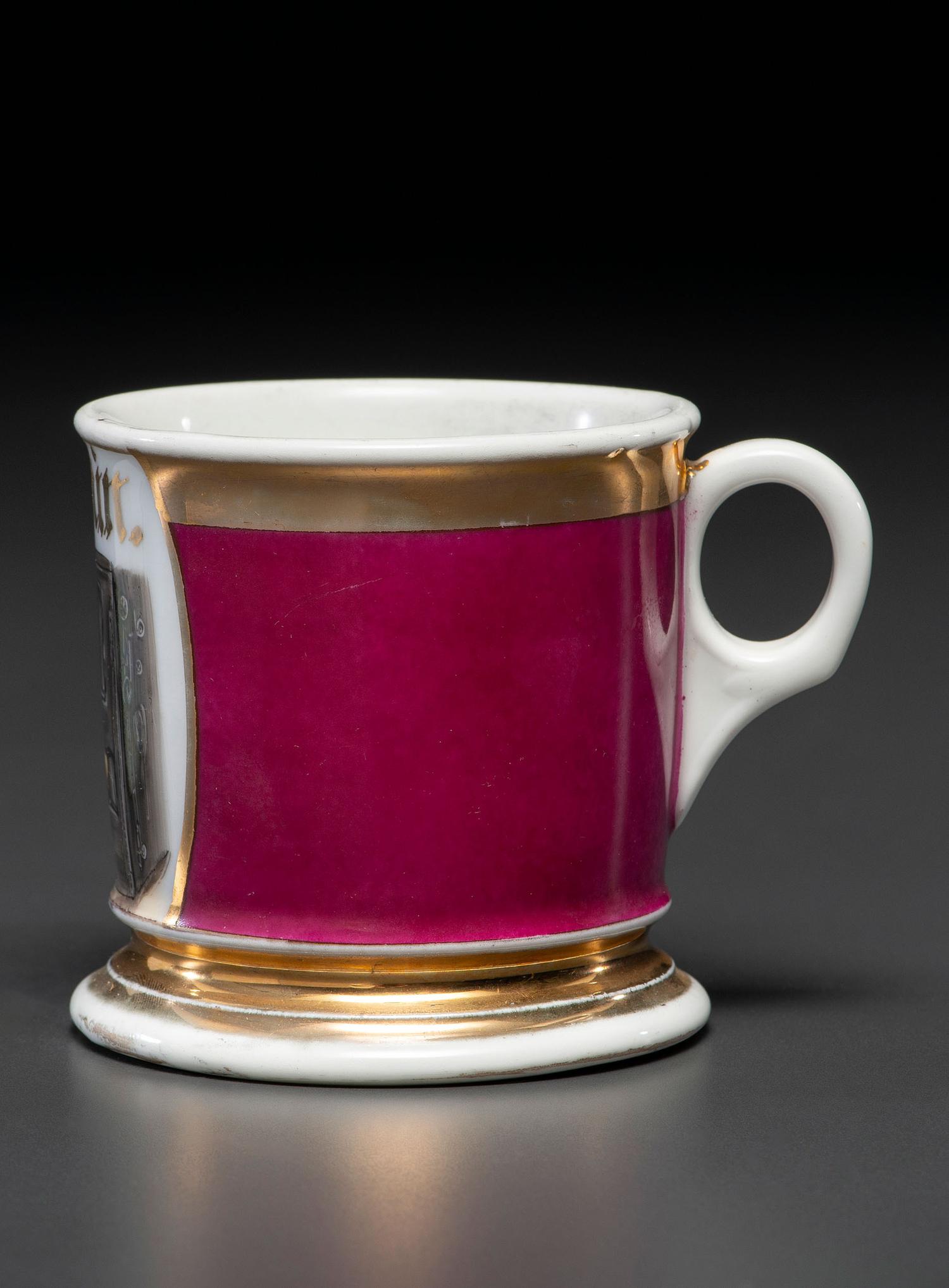 A Boiler Operator's Porcelain Occupational Shaving Mug