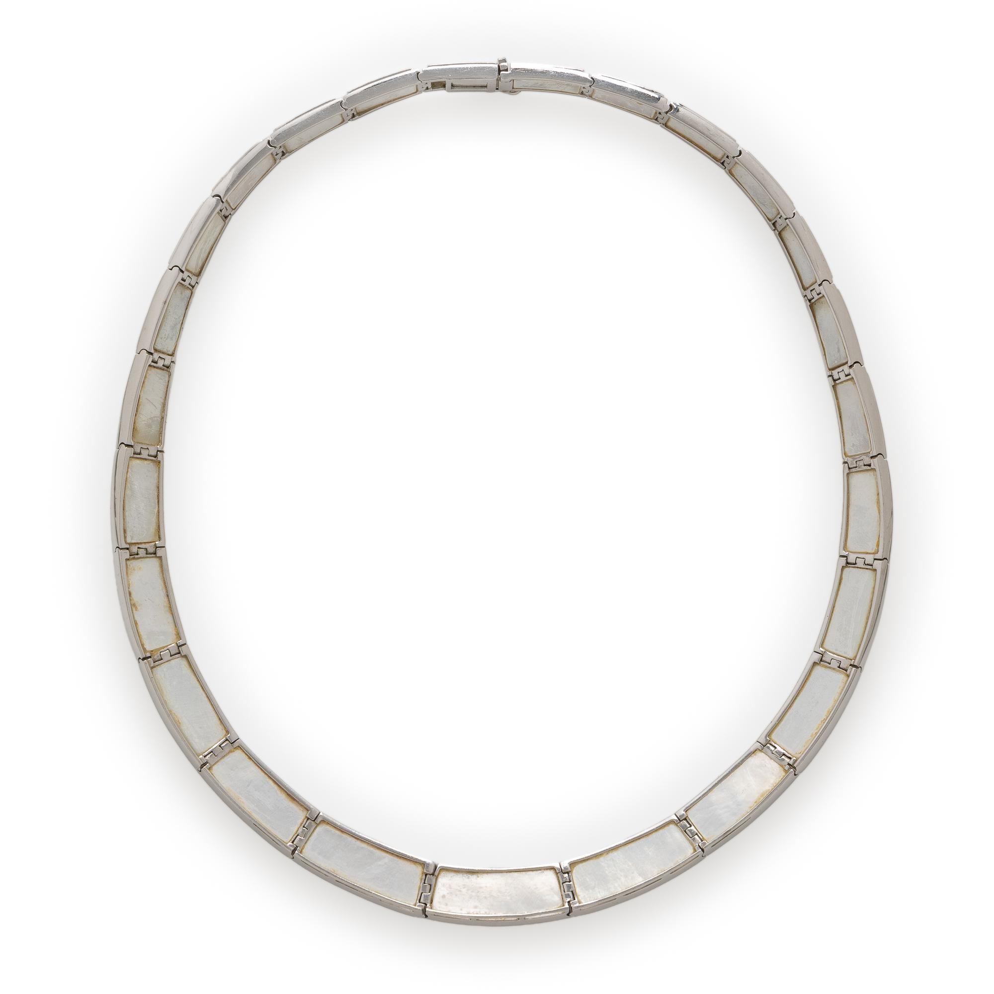 Mauboussin, Mother-of-Pearl and White Gold Necklace