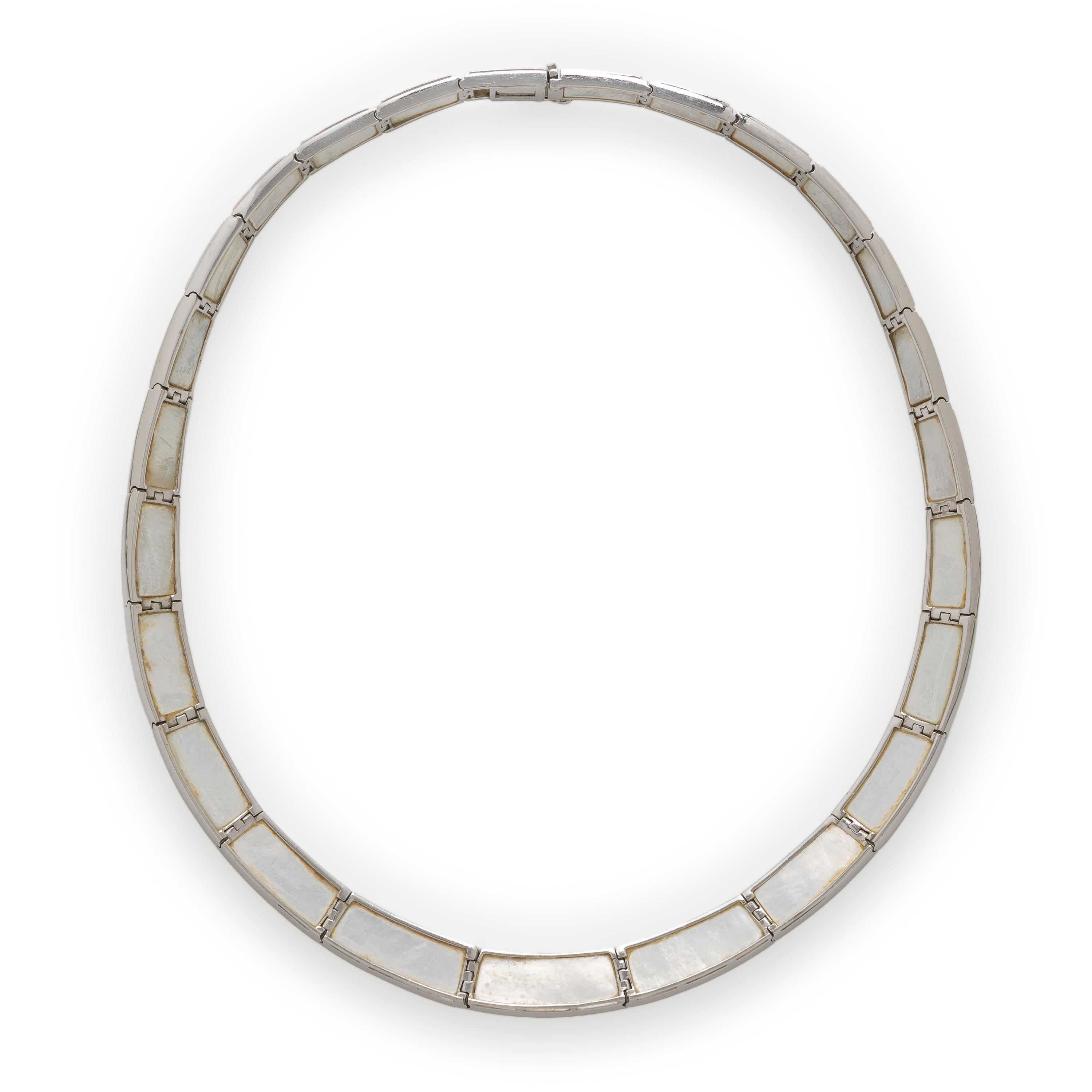 Mauboussin, Mother-of-Pearl and White Gold Necklace