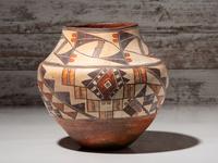 Acoma Four-Color Pottery Jar