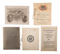 [TAFT, William Howard (1857-1930)]. A large group of campaign, inaugural, and presidential ephemera from the presidency of William H. Taft.