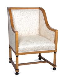 A Biedermeier Fruitwood Bergere Height 36 1/2 inches. — 19TH CENTURY