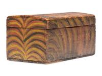 A Country Painted Pine Domed Top Blanket Box, 19th Century