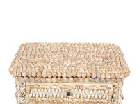A Shell Encrusted Metal Side Cabinet