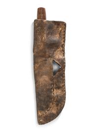 Blackfeet Beaded Hide Knife Sheath, with Knife