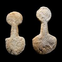 Two Anatolian Marble Idols