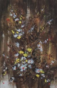 Enid Petersen, (American, 20th century), Floral Images, 1971
