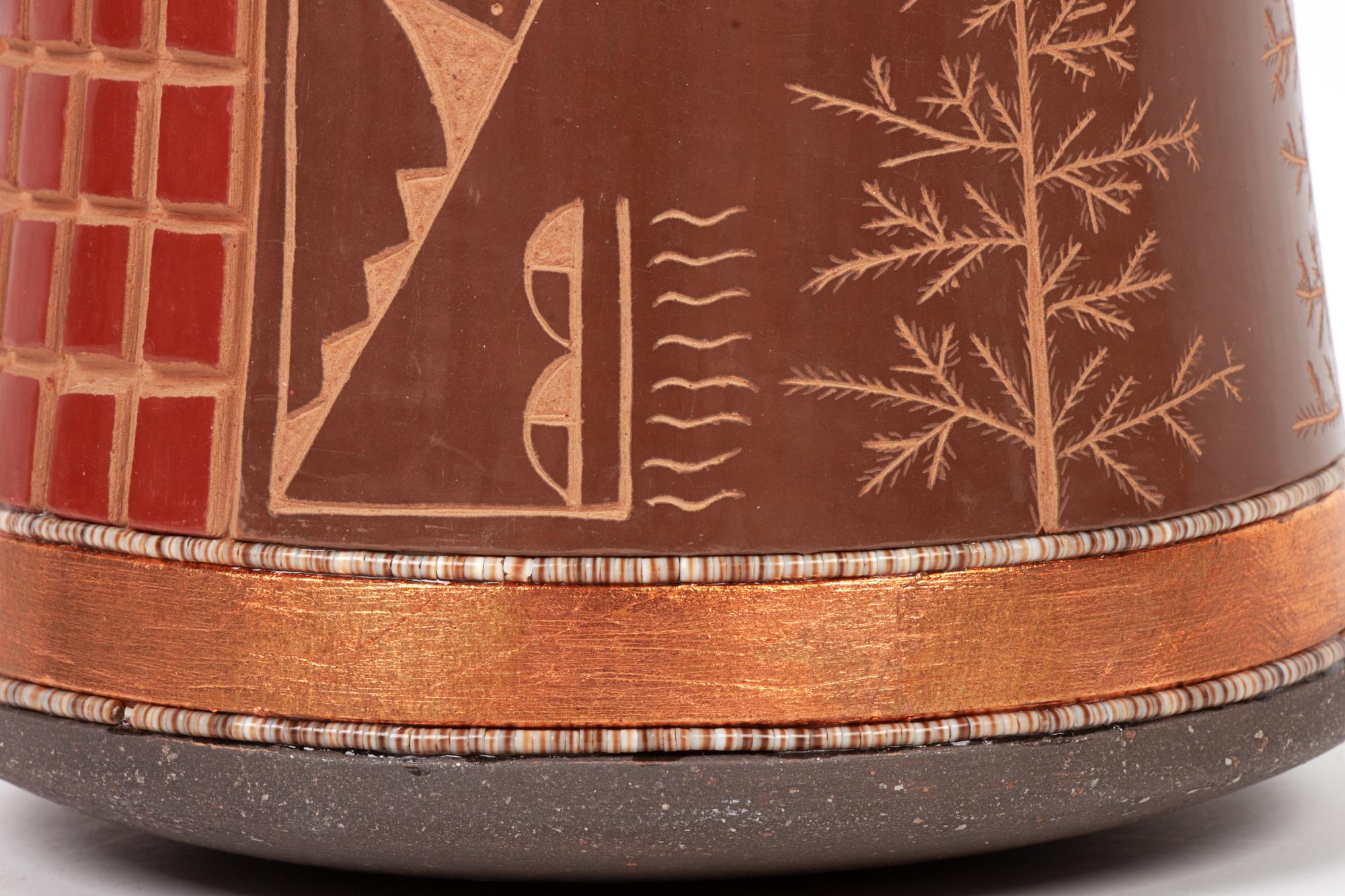 Polychrome Lidded Jar