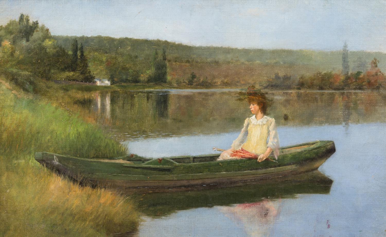 Attributed to Paul Cornoyer, (American, 1864-1923), Boating