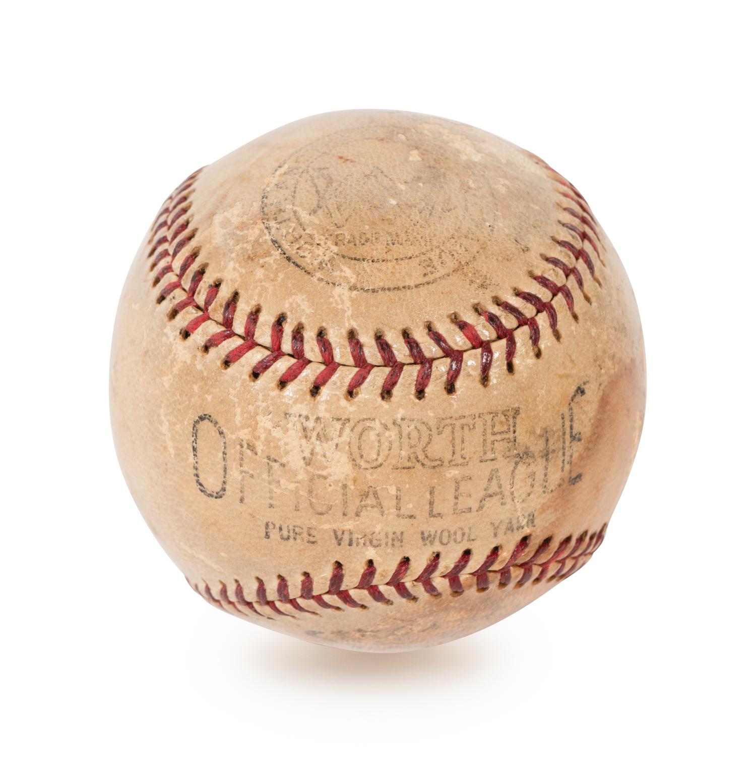 A Babe Ruth Signed Autograph Worth Baseball (PSA Authentic)