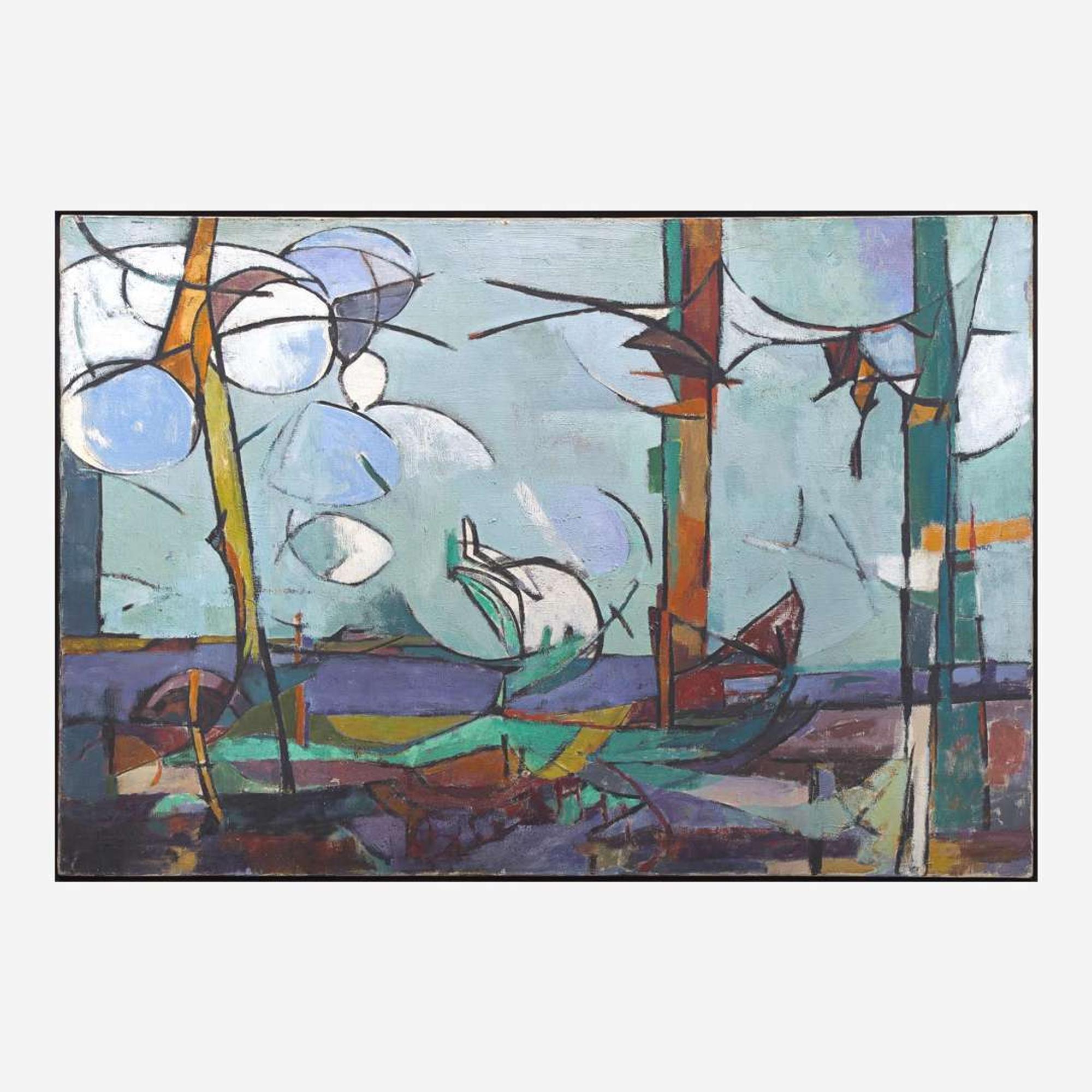 Judith Rothschild (American, 1921-1993) Trees + Clouds (JRF 56.05)