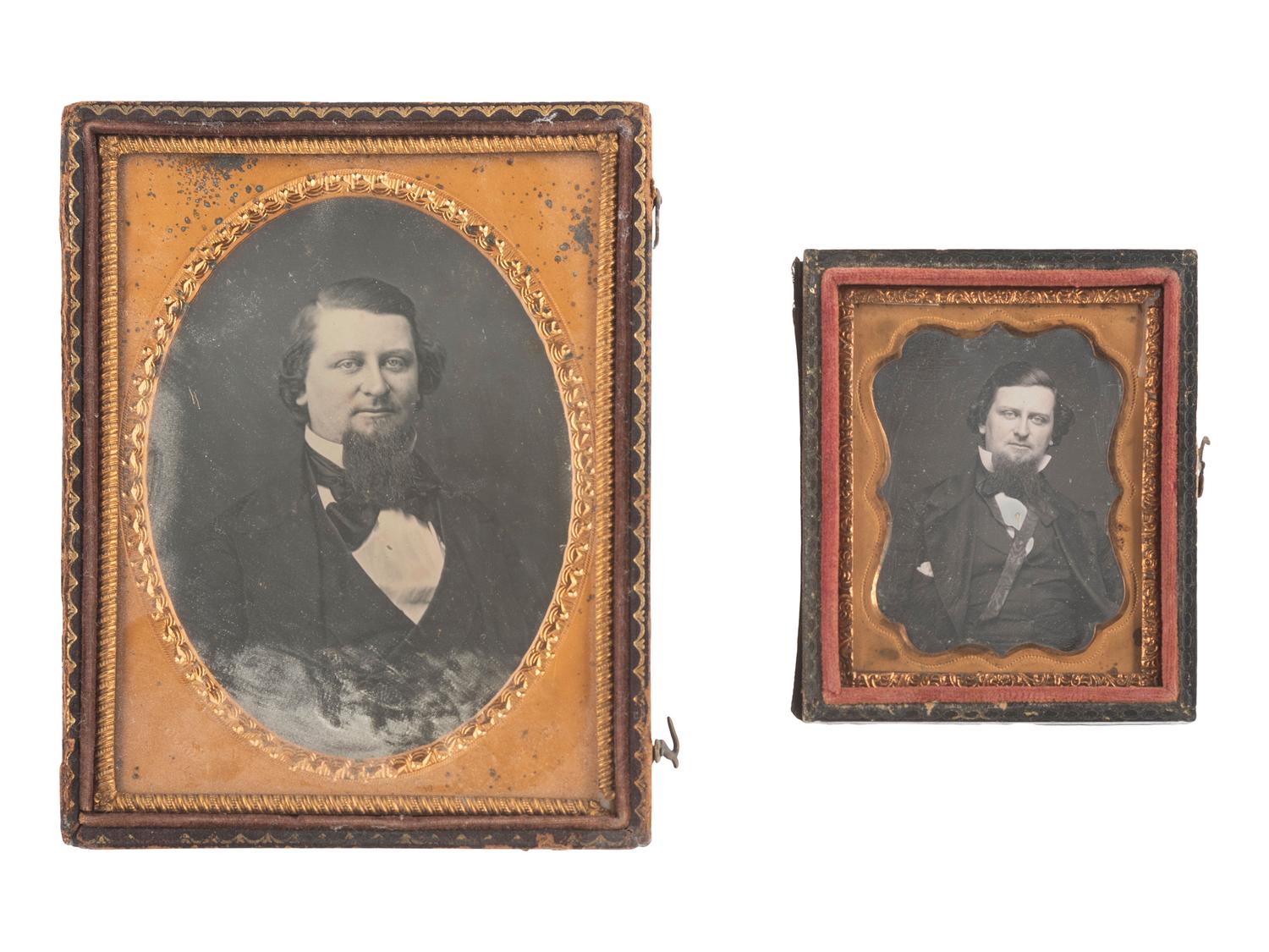[EARLY PHOTOGRAPHY]. 13 pairs of daguerreotypes featuring the same subjects, some likely copies.