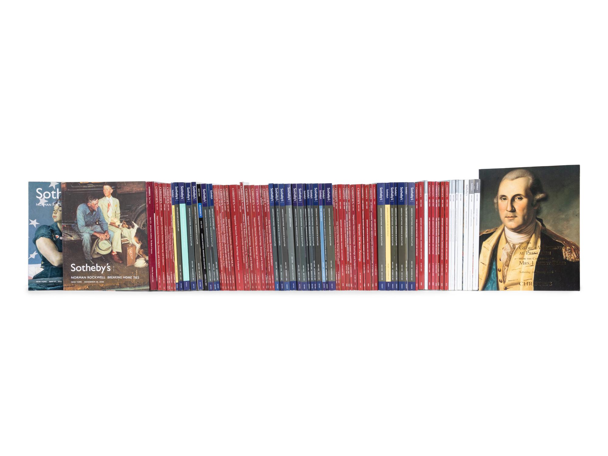[AMERICAN PAINTINGS, DRAWINGS & SCULPTURE] A Group of Reference Works and Auction Catalogues about American Paintings, Drawings, Furniture and Decorative Arts