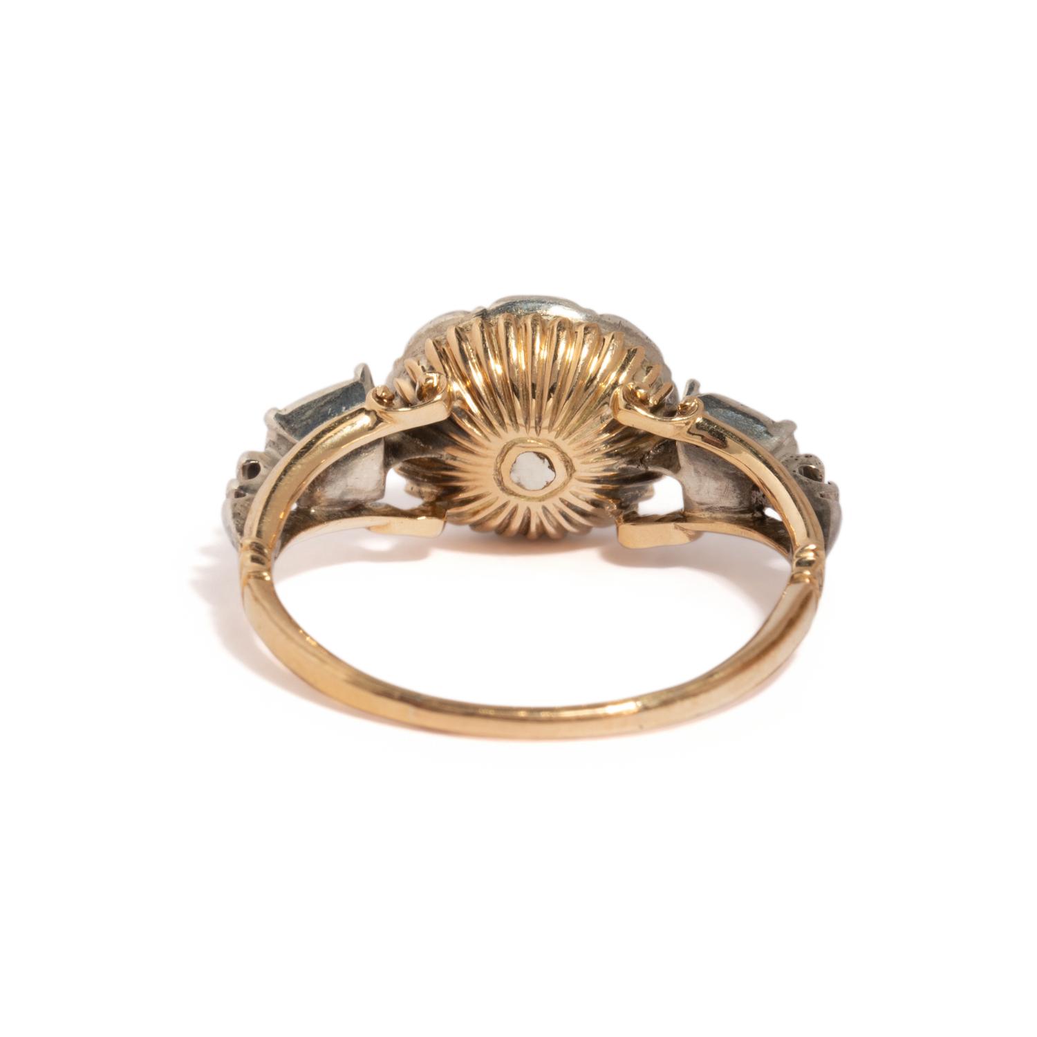 GEORGIAN, ROSE CUT DIAMOND RING
