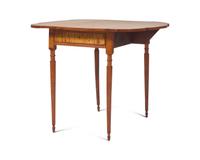 A Federal Tiger Maple Pembroke Table