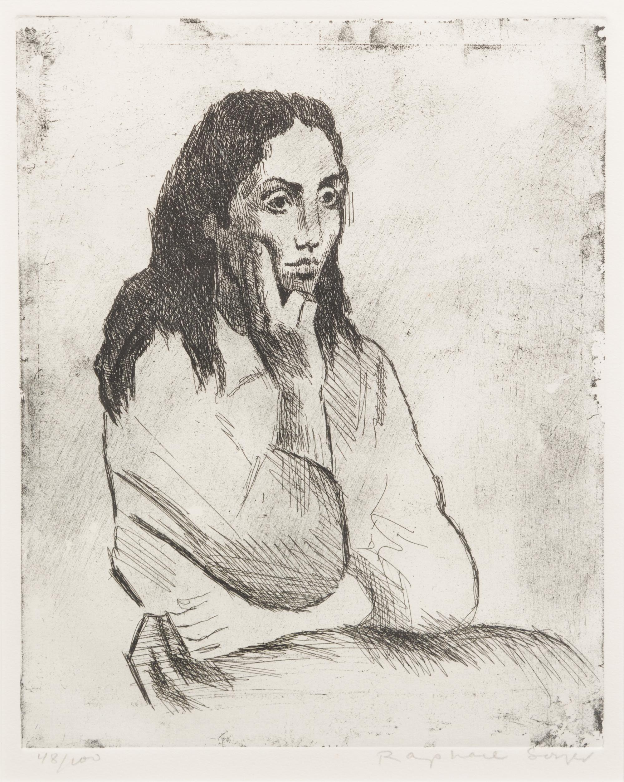 Raphael Soyer, (American, 1899-1987), Untitled (a collection of four works)