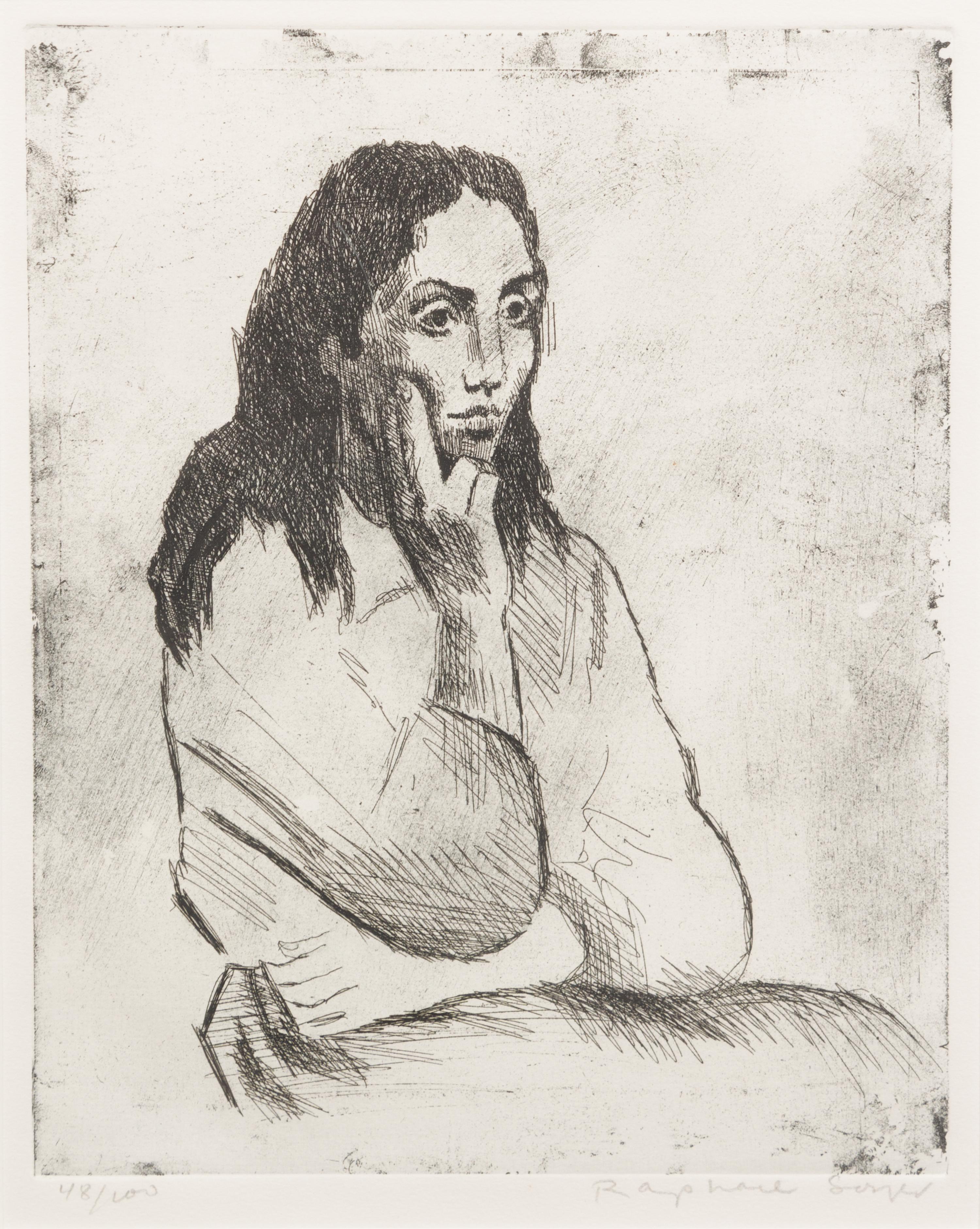 Raphael Soyer, (American, 1899-1987), Untitled (a collection of four works)
