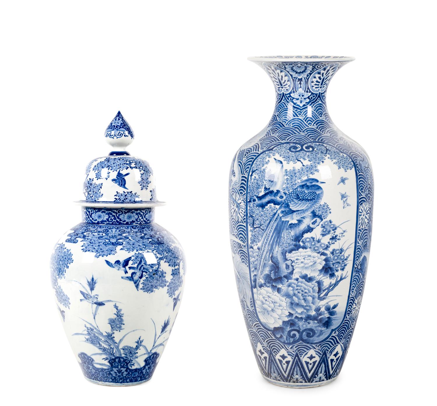 Two Large Japanese Porcelain Vessels