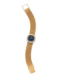 PATEK PHILIPPE, 18K YELLOW GOLD AND DIAMOND WATCH