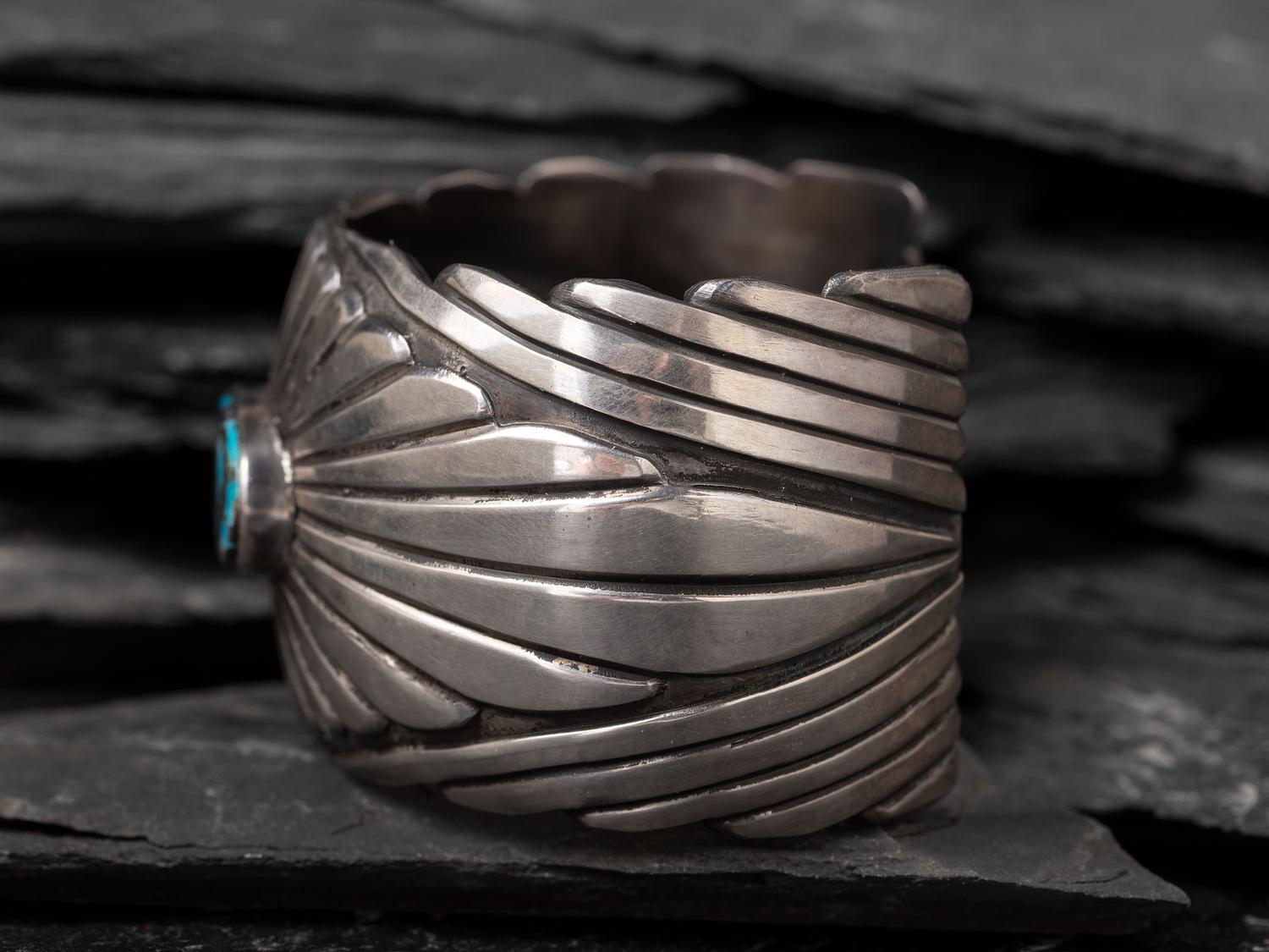 Silver and Turquoise Cuff Bracelet