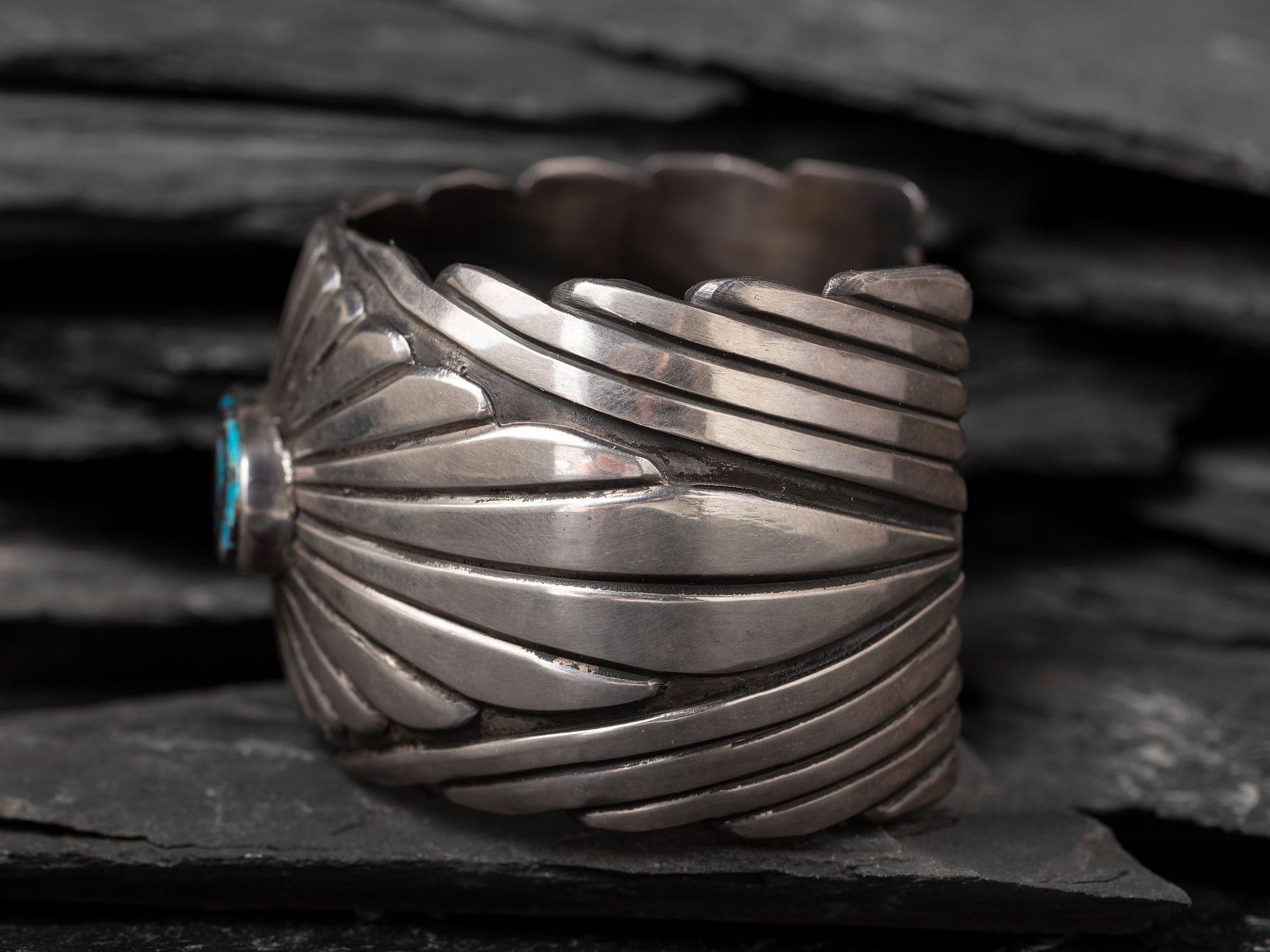 Silver and Turquoise Cuff Bracelet
