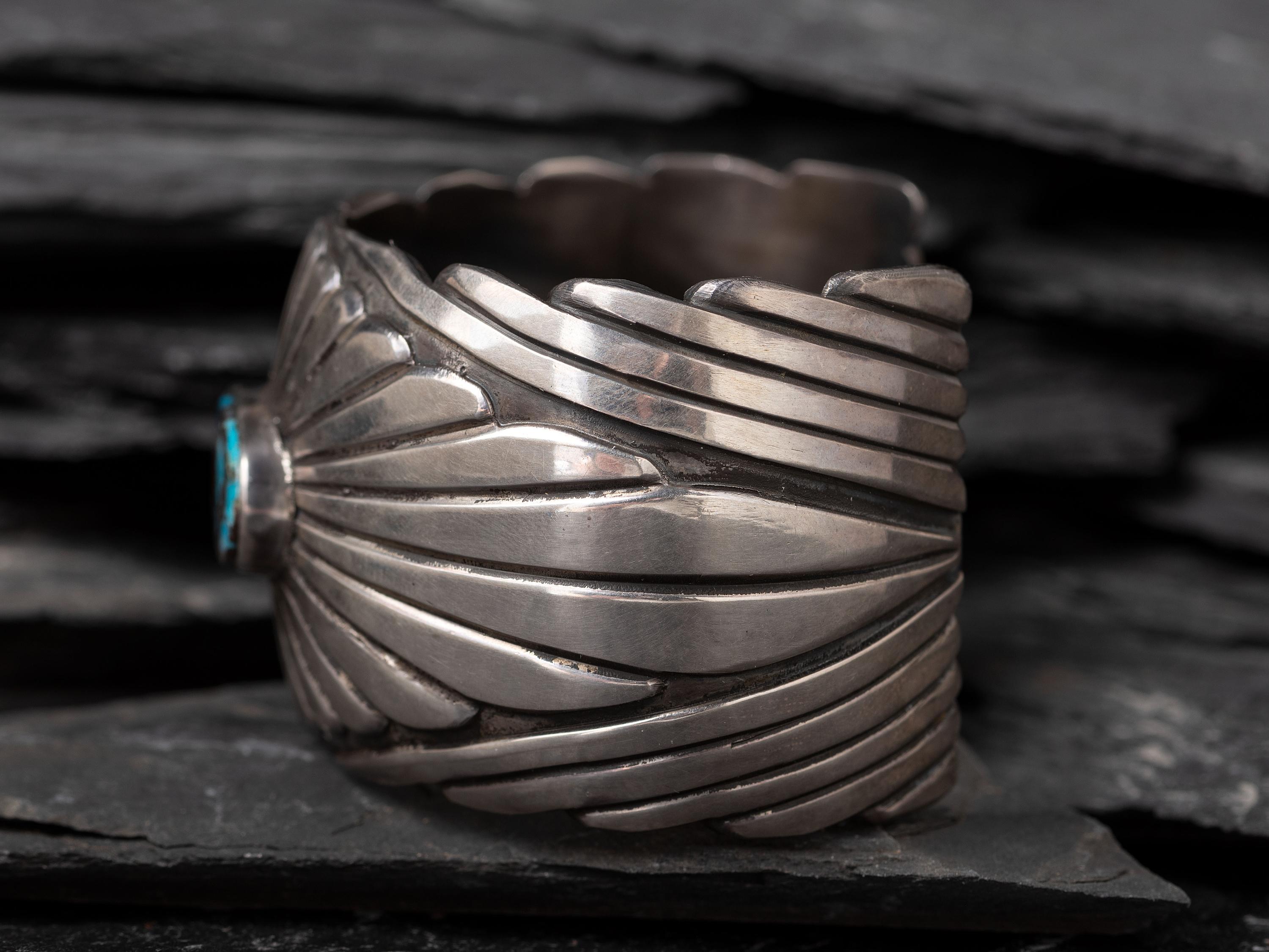 Silver and Turquoise Cuff Bracelet