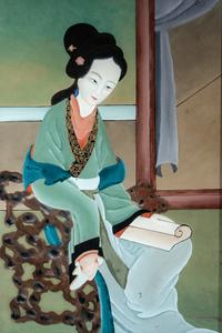 FIve Chinese Reverse Glass Paintings