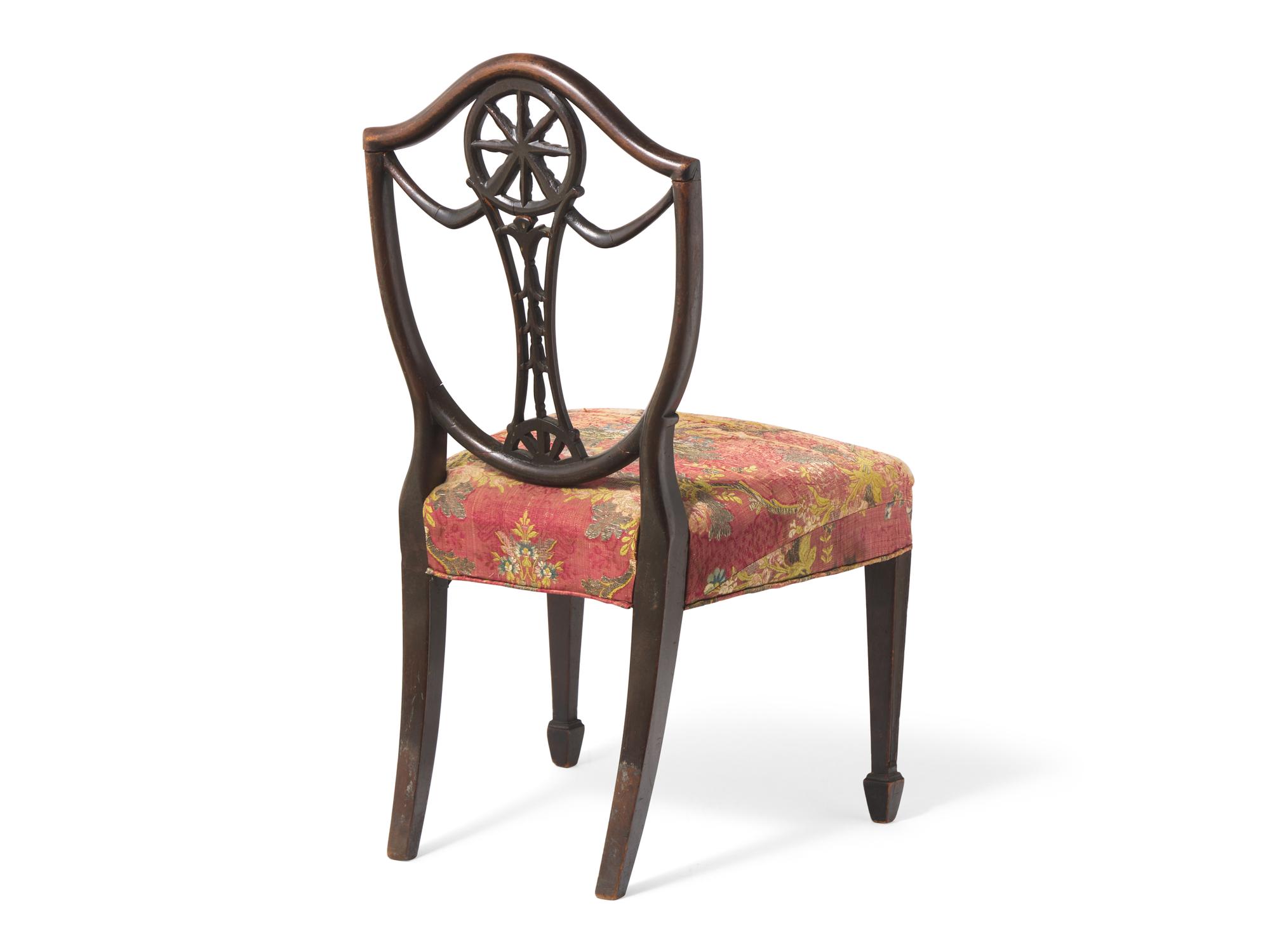 A George III Style Mahogany Child's Shield-Back Side Chair