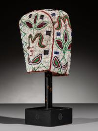 Sioux Beaded Baby Bonnet, with Photograph Copy