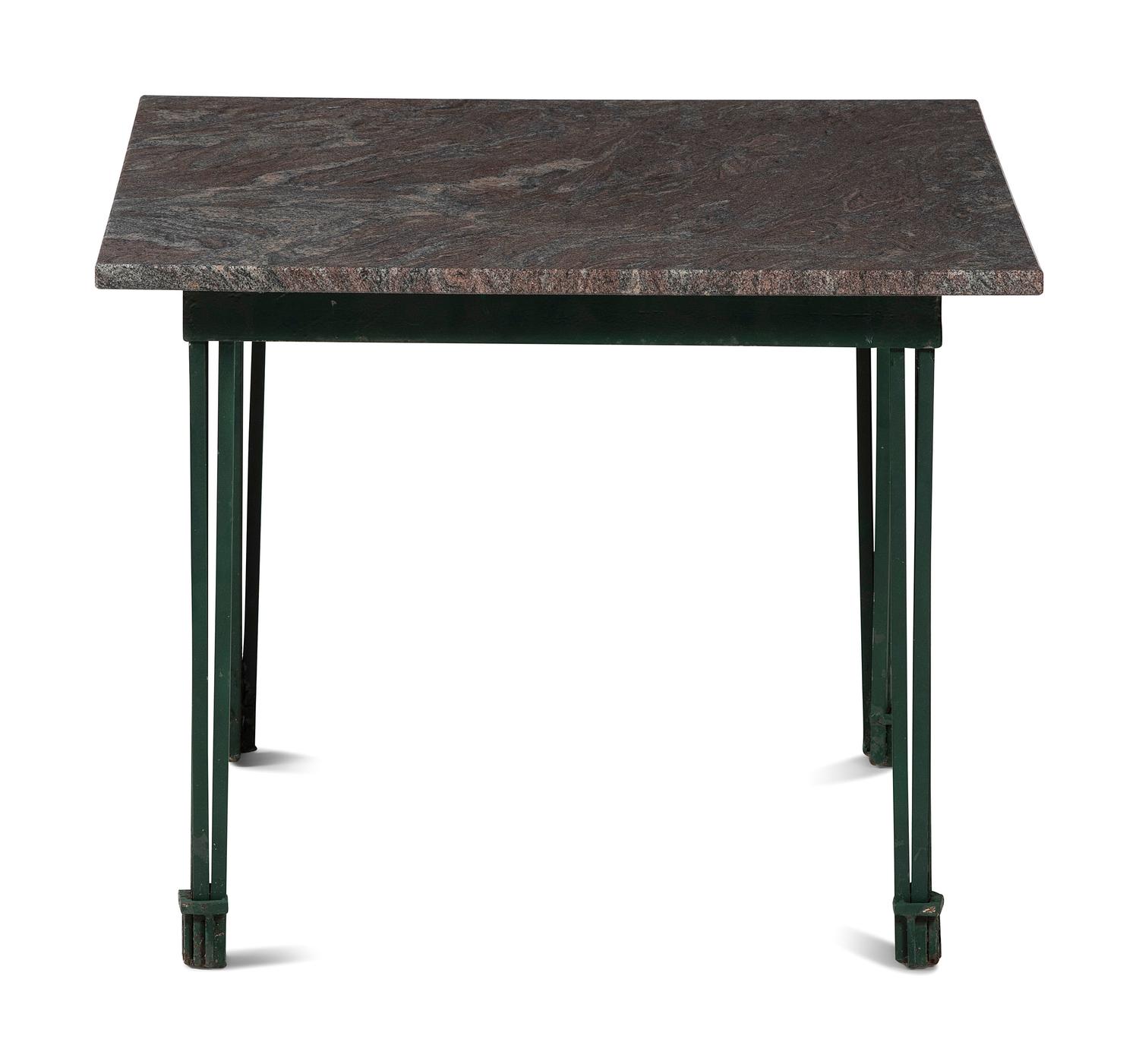 A Suite of Painted Metal Windsor Patio Furniture