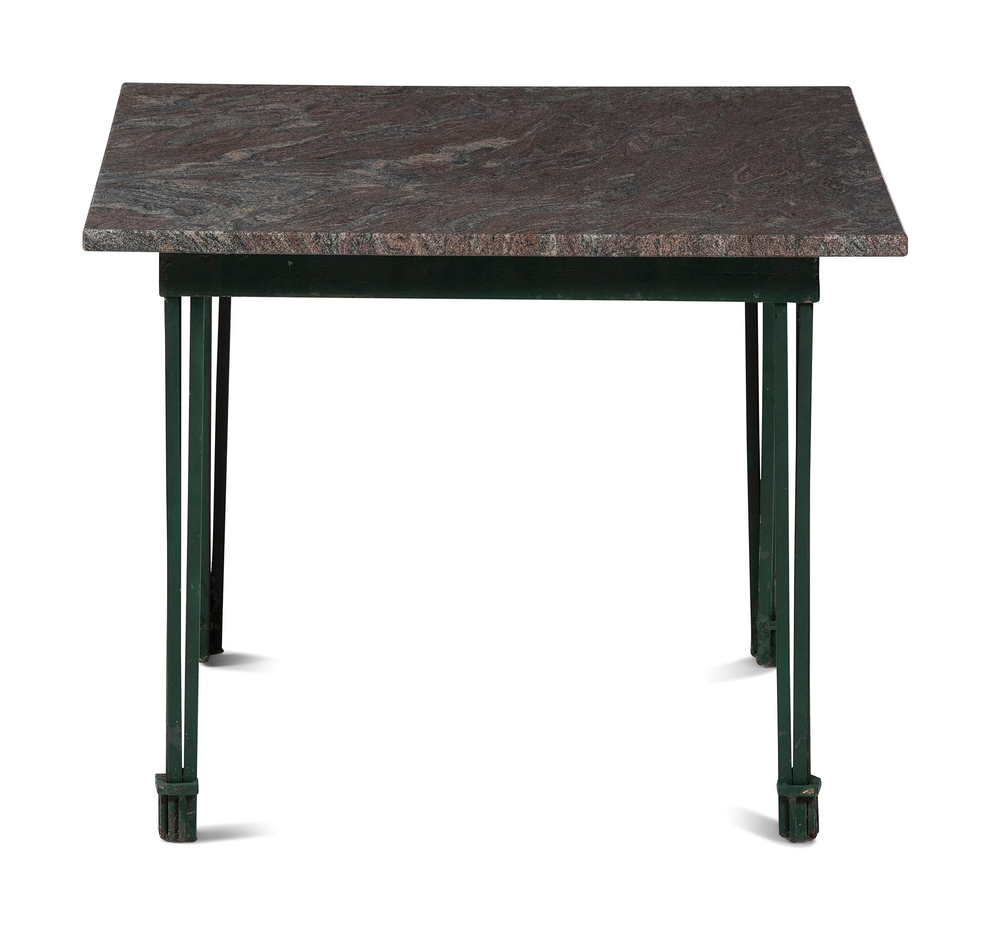 A Suite of Painted Metal Windsor Patio Furniture