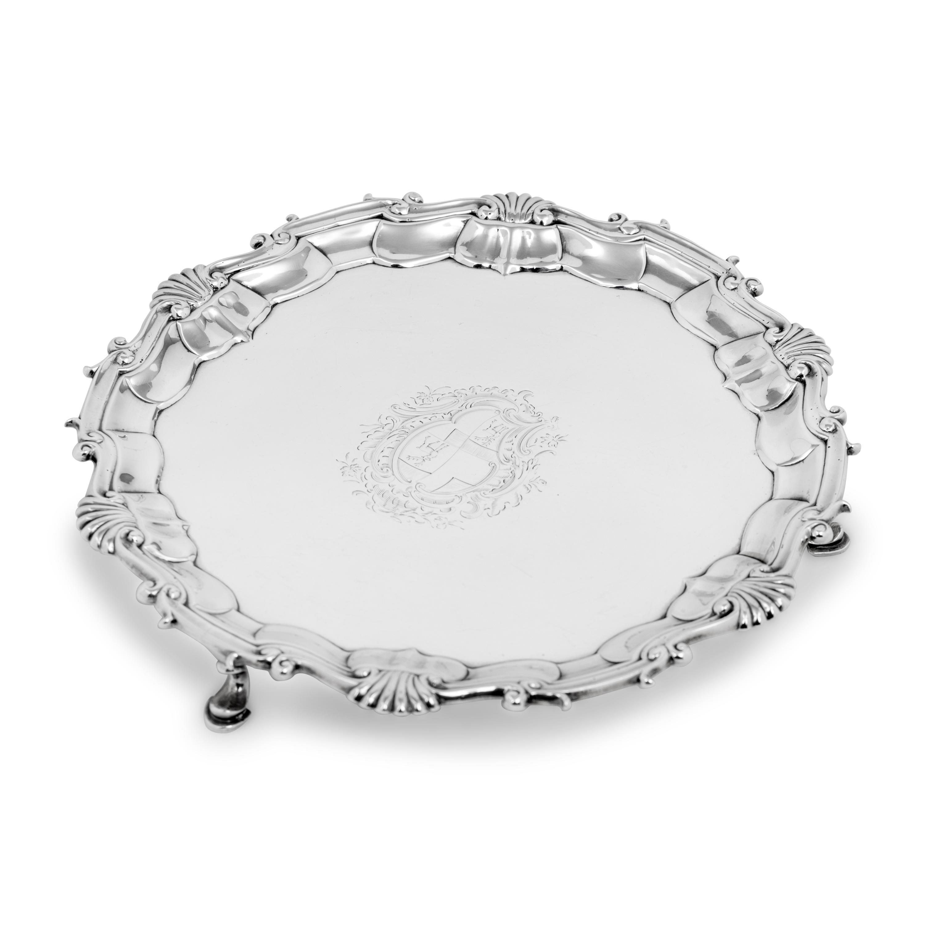 A George II Silver Waiter