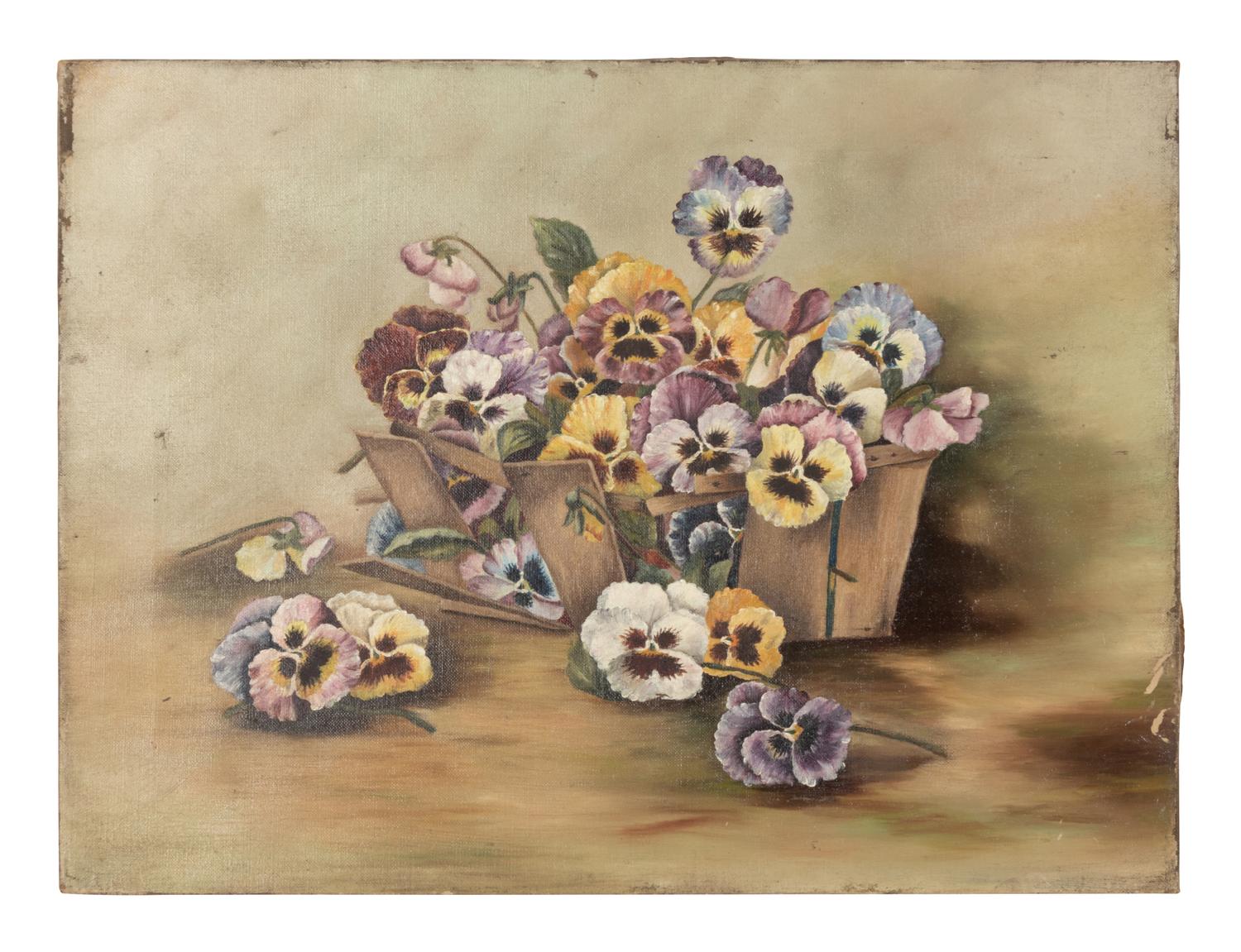 Three Decorative Oil Paintings