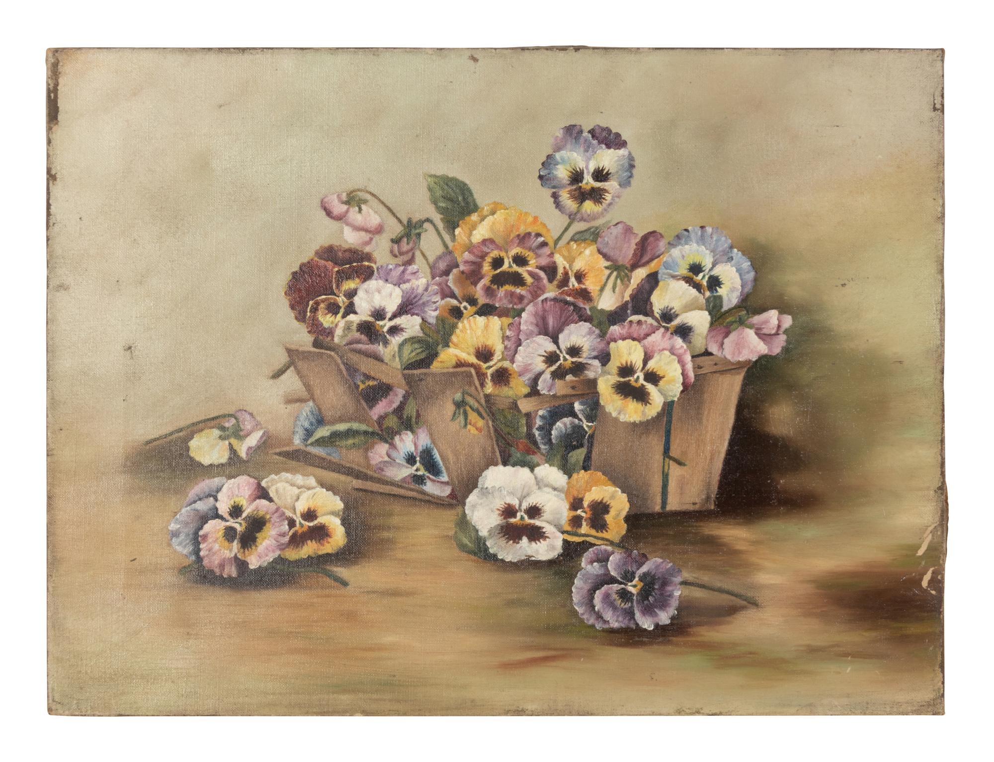 Three Decorative Oil Paintings