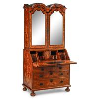 A Dutch Marquetry Bureau Cabinet