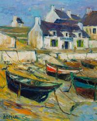 Pierre Dorian, (French, b. 1914), Blue Ship