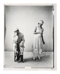 [EARLY PHOTOGRAPHY]. Studio portrait of African American Vaudeville team STUMP & STELLO. Studio of Black photographer Addison SCURLOCK (1883-1964). Washington, DC.