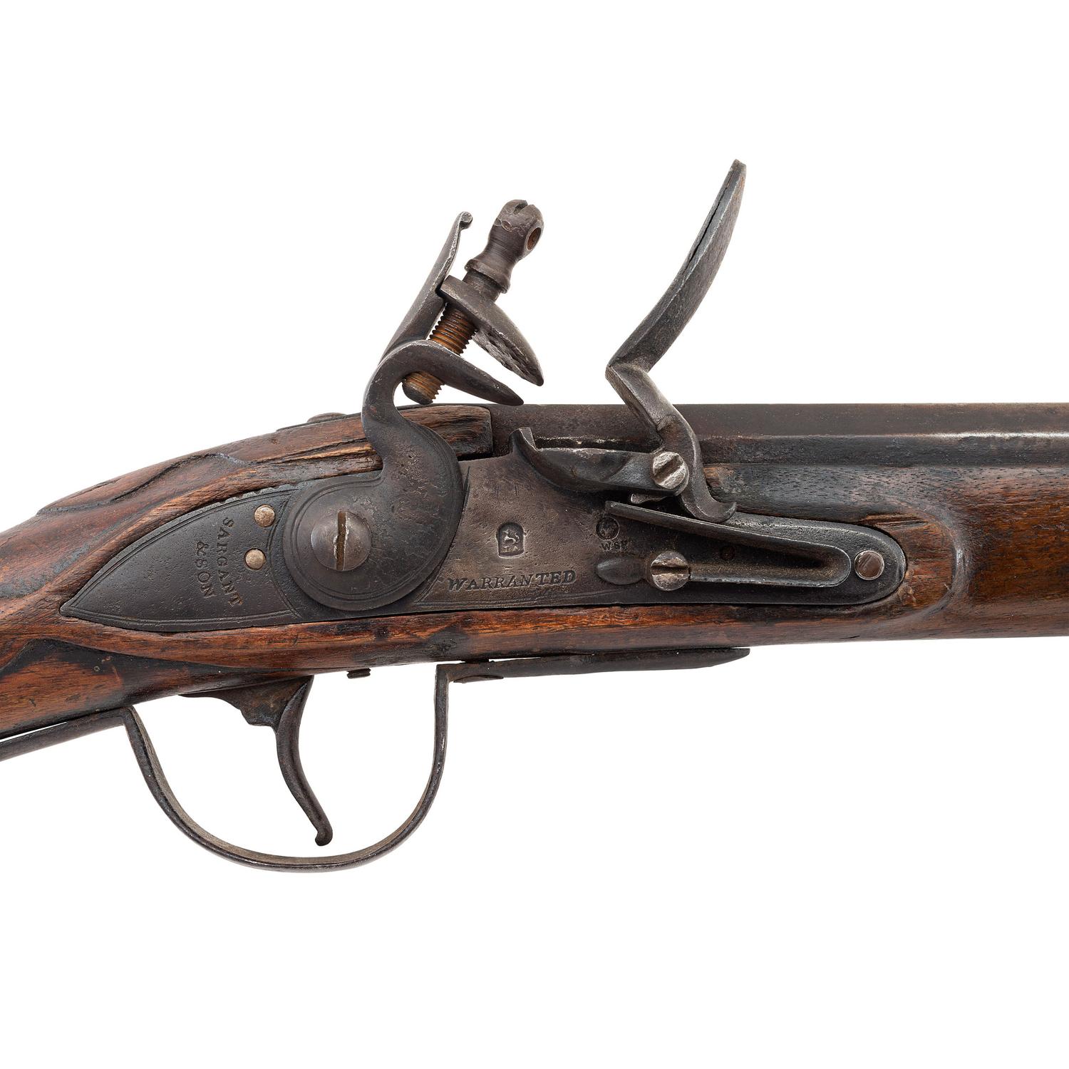 American Fur Company Marked Flintlock Northwest Trade Gun by Sargant & Son