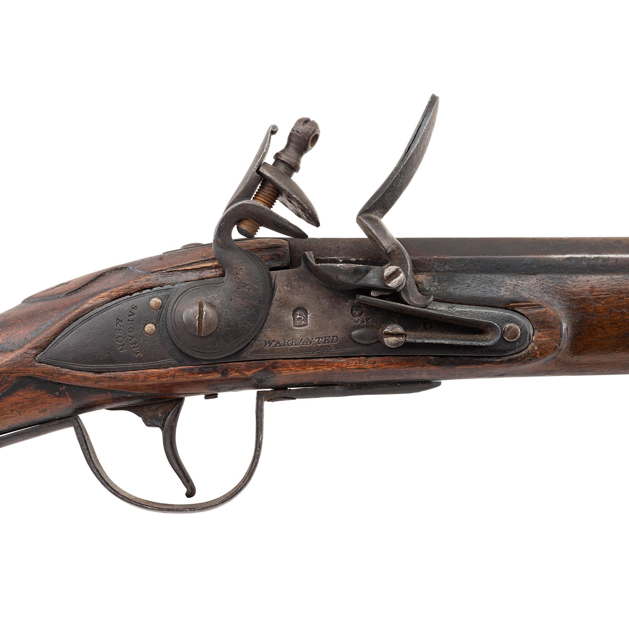 American Fur Company Marked Flintlock Northwest Trade Gun by Sargant & Son