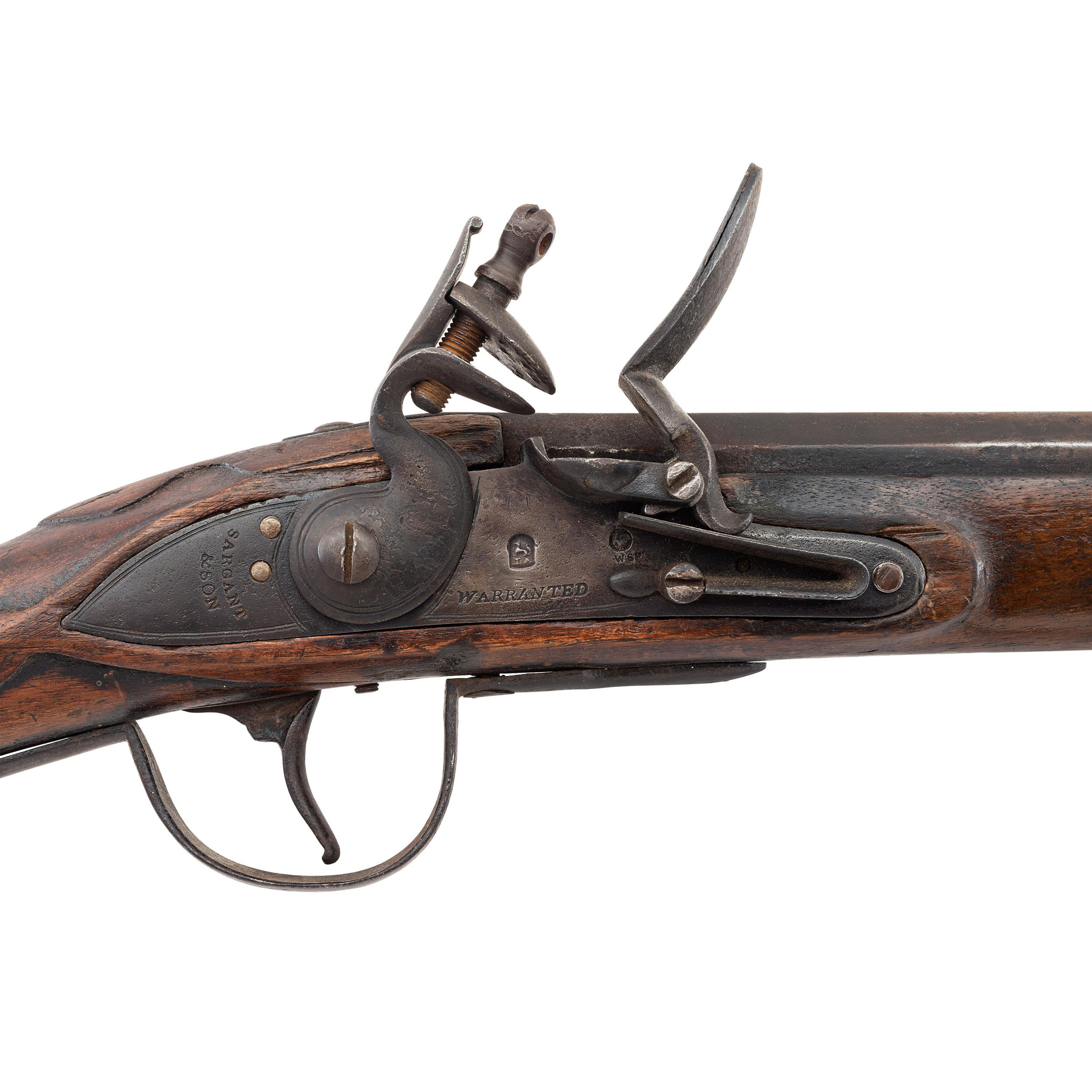 American Fur Company Marked Flintlock Northwest Trade Gun by Sargant & Son