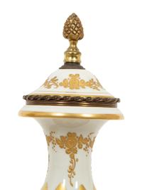 A Pair of Gilt Bronze Mounted Paris Porcelain Vases
