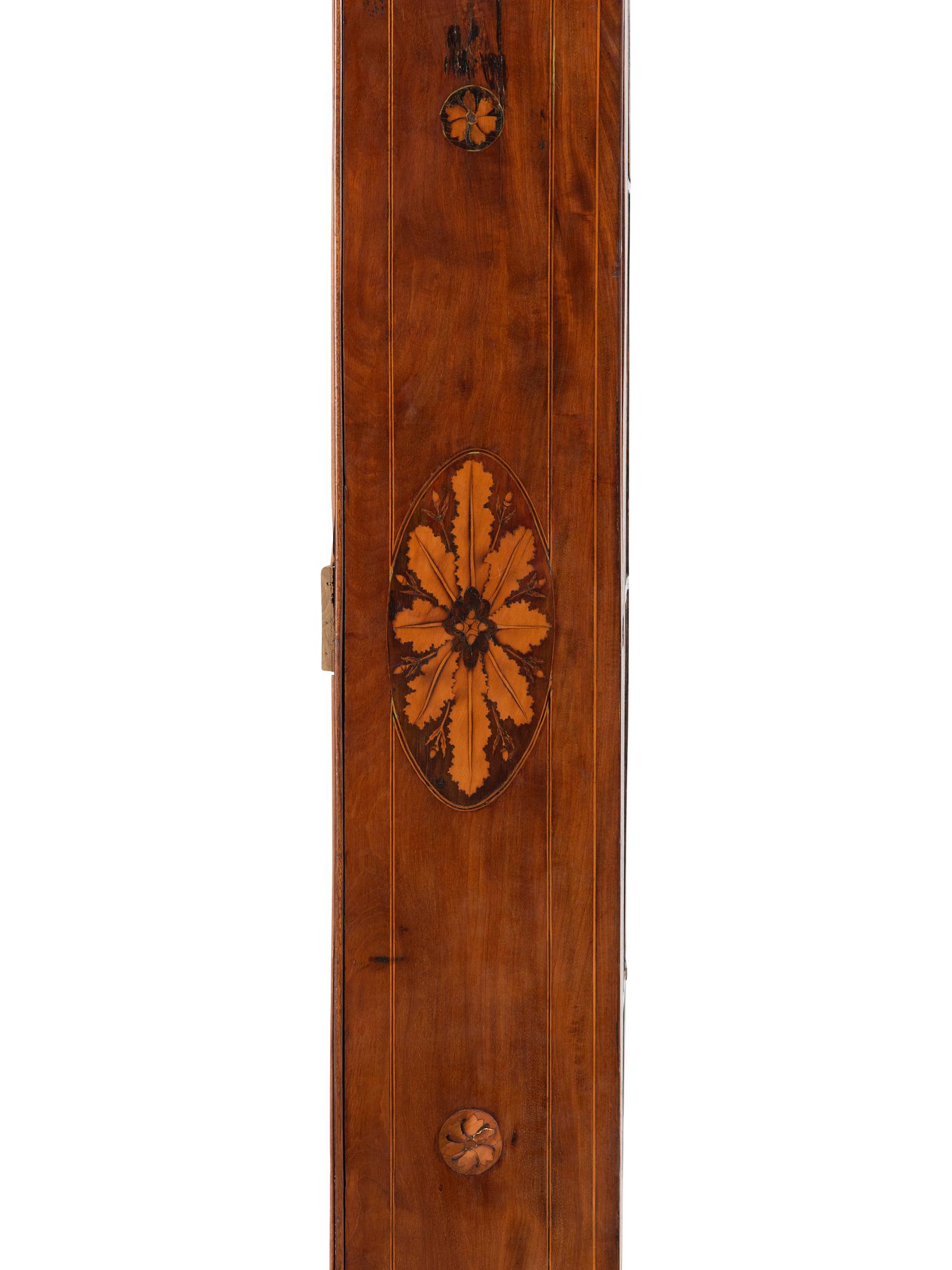 A Late George III Inlaid Mahogany Vitrine Cabinet