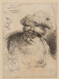 A pair of engraved portraits (by Giovanni Benedetto Castiglione and an unknown artist)