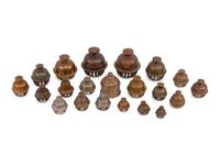 Twenty-One Middle Eastern Enameled Bronze Bells