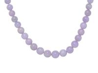 LAVENDER JADE BEAD NECKLACE