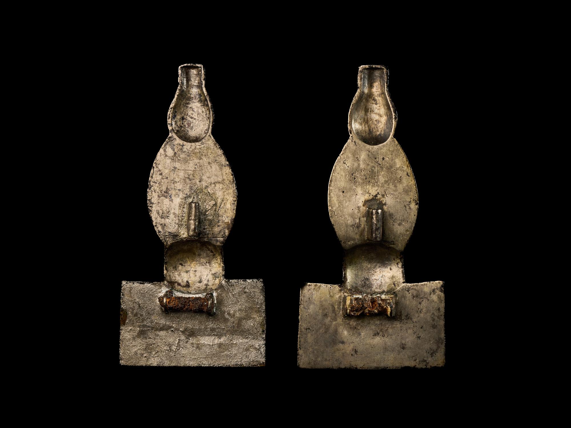 A Pair of Frankish Silver Fibulae