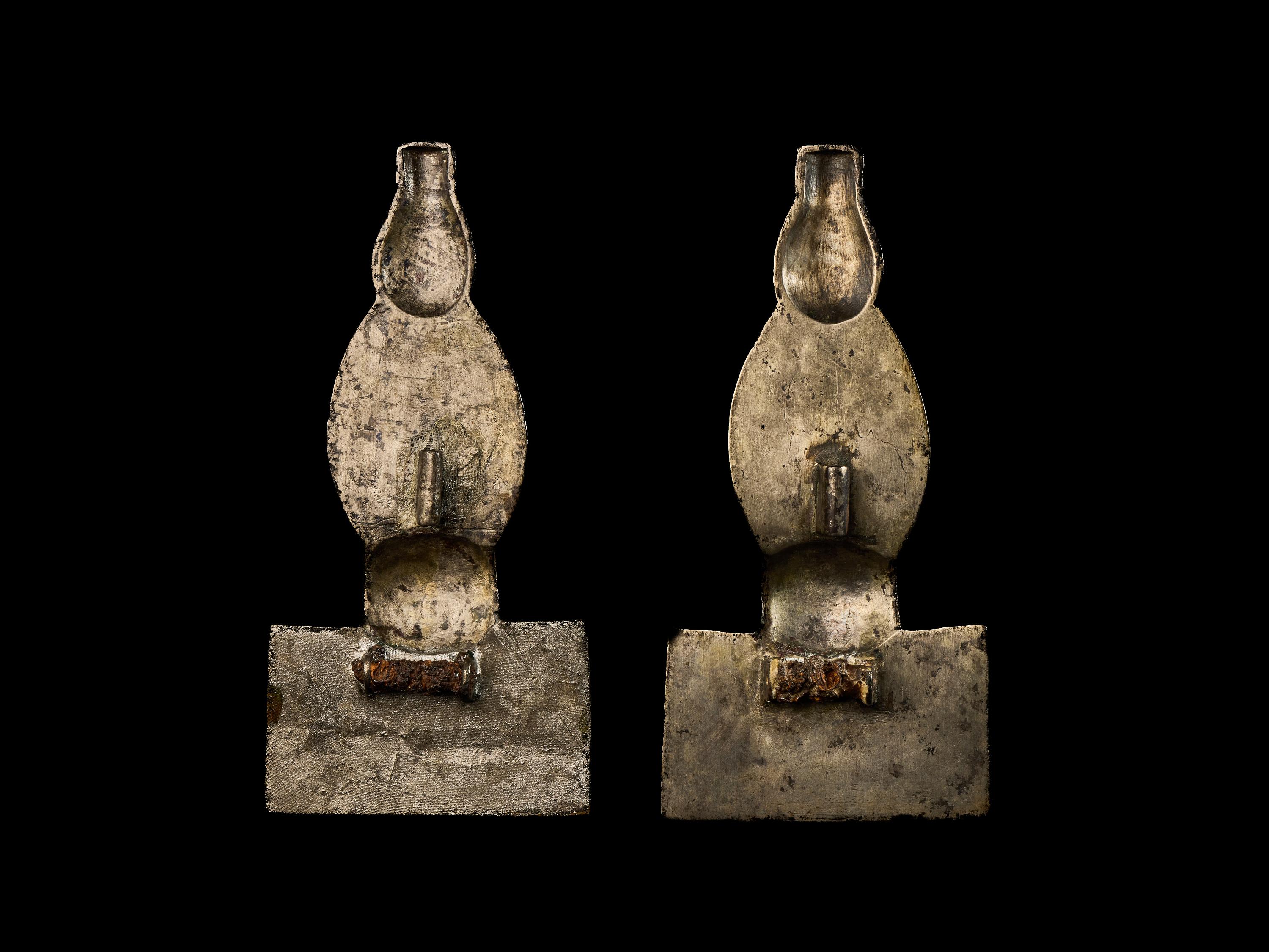 A Pair of Frankish Silver Fibulae